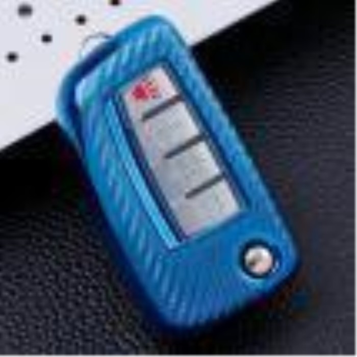 For Nissan 3 button transparent button  TPU protective key case please choose the color