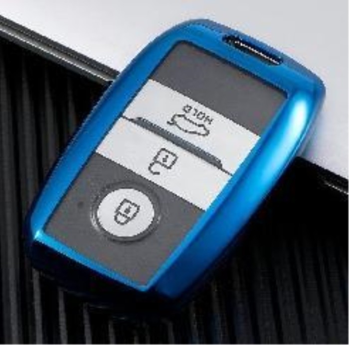 For KIA TPU protective key case  black or red color, please choose