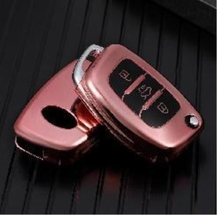 For Hyundai IX25 IX35 3 button  TPU protective key case,please choose the color