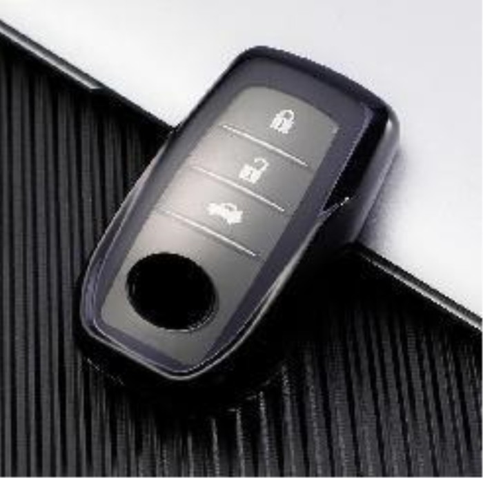 For Toyota TPU protective key case  black or red color, please choose