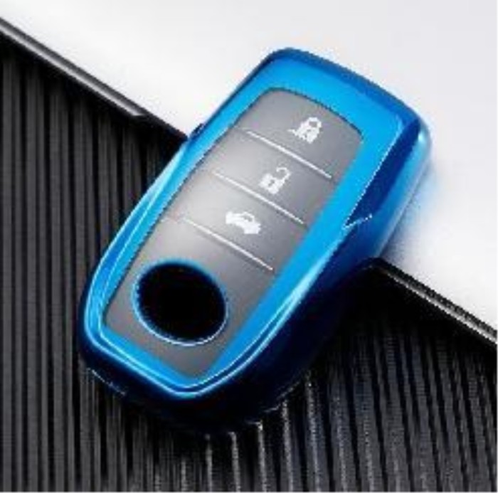For Toyota TPU protective key case  black or red color, please choose