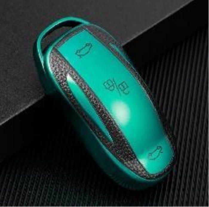 For Tesla MODEL3  MODELS MODELX  3 button TPU protective key case, please choose  the color