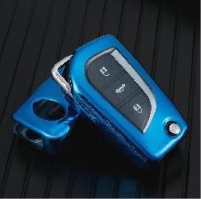 For Toyota TPU protective key case  black or red color, please choose