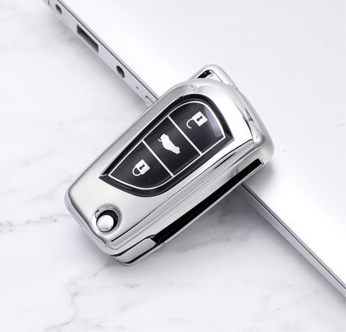 For Toyota 3 button TPU protective key case please choose the color