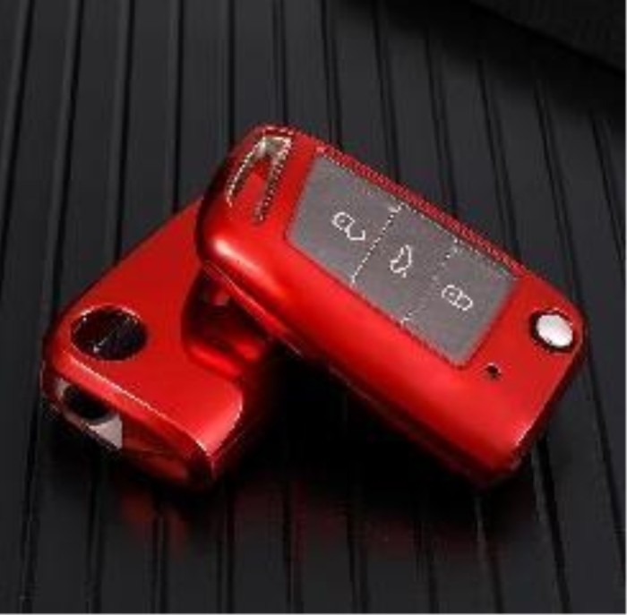 For Passat  TPU protective key case black or red color, please choose