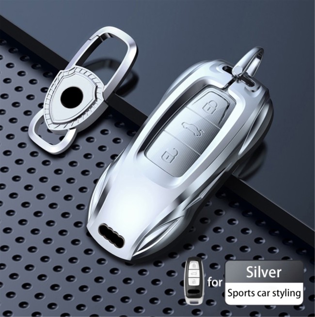 Copy for audi tpu and key ring and screwdriver, silver and gray you can choose