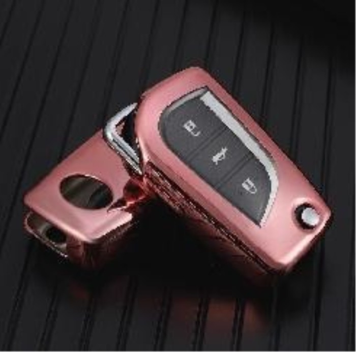 For Toyota TPU protective key case  black or red color, please choose