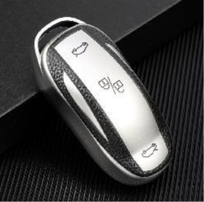 For Tesla MODEL3  MODELS MODELX  3 button TPU protective key case, please choose  the color