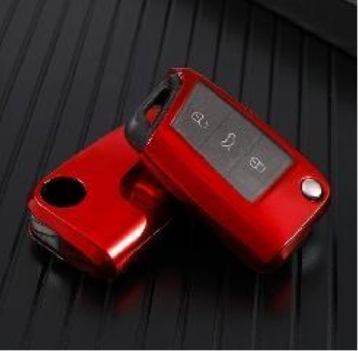 For VW TPU protective key case  black or red color, please choose