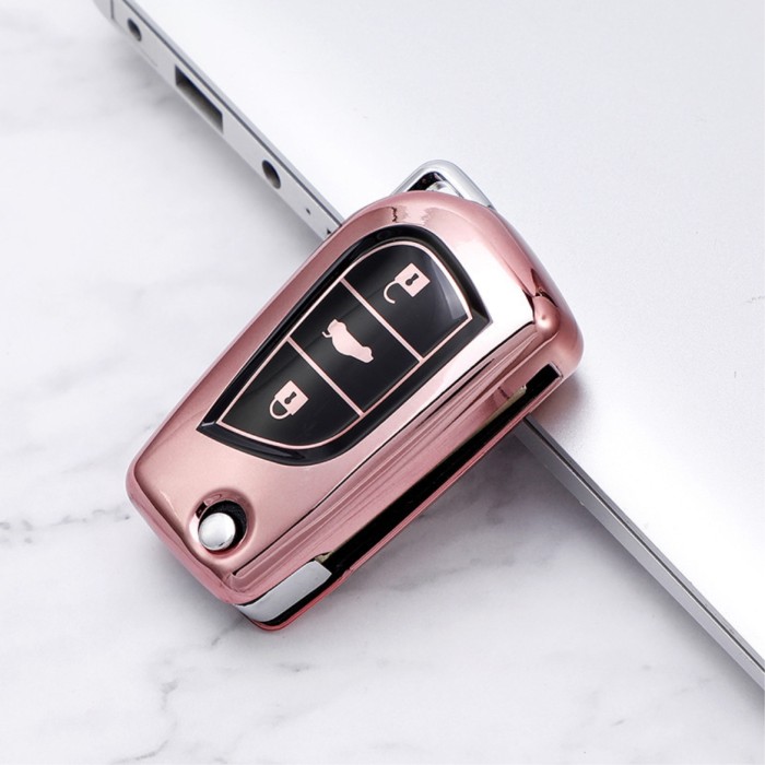 For Toyota 3 button TPU protective key case please choose the color