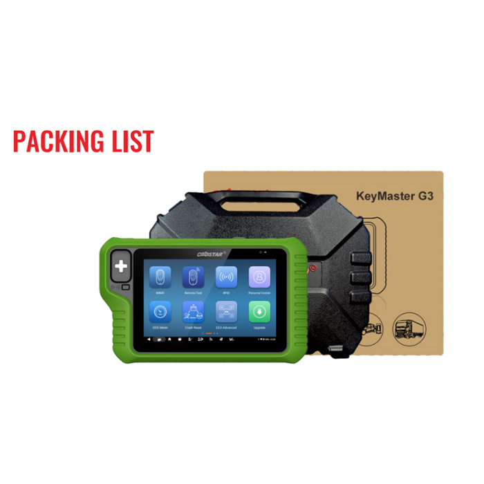 Green Version 2025 OBDSTAR X300 Keymaster G3 Key Programmer with Built-in CAN FD DoIP Support Car/ HD/ E-Car/ Motorcycles/ Jet Ski Get Free Key Sim and Motor Adapters