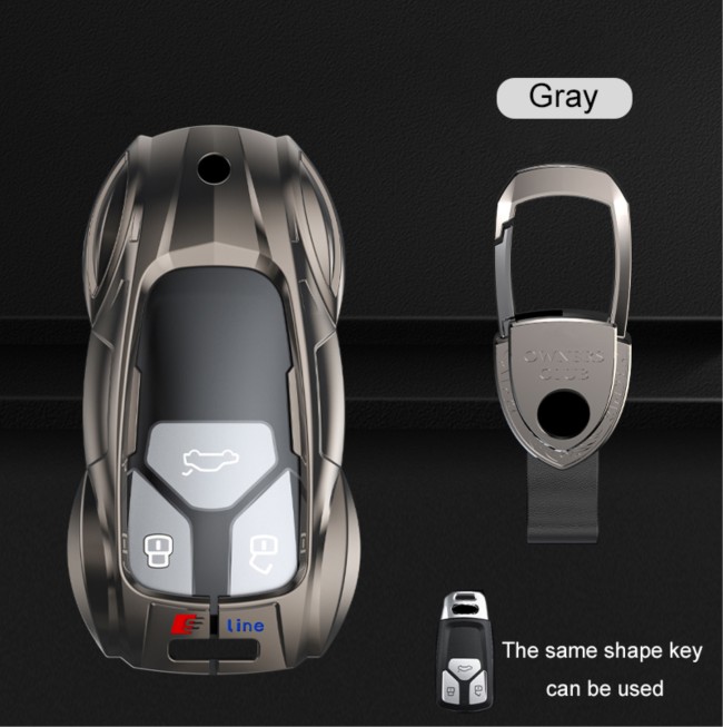 for audi tpu and key ring and screwdriver, silver and gray you can choose
