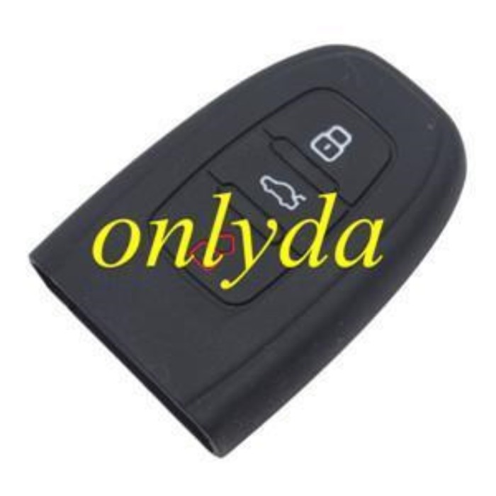 Audi 3 button silicon case (Black,Blue ,Red. Please choose the color)