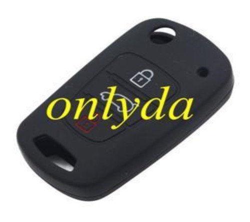 Hyundai 2+1 button silicon case (Black,Blue ,Red. Please choose the color)