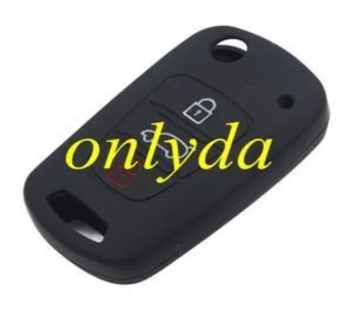 Hyundai 2+1 button silicon case (Black,Blue ,Red. Please choose the color)