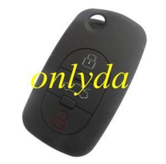 Audi 3 button silicon case (Black,Blue ,Red, Please choose the color)