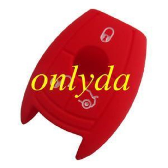 Benz 3 button silicon case (Black,Blue ,Red. Please choose the color)