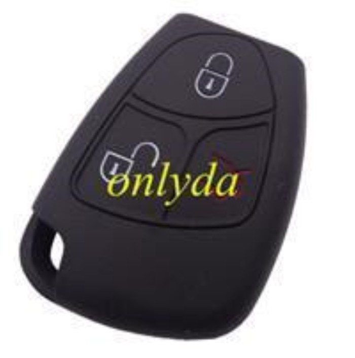 Benz 3 button silicon case (Black,Blue ,Red. Please choose the color)