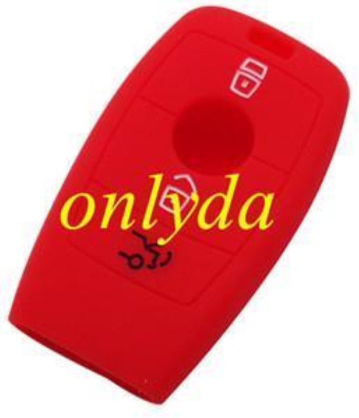 Benz 3 button silicon case (Black,Blue ,Red. Please choose the color)