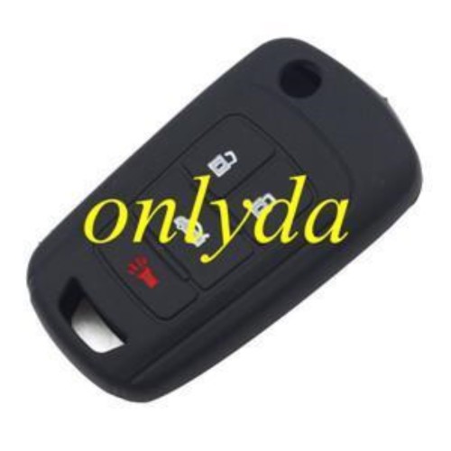 Chevrolet 3+1 button silicon case (Black,Blue ,Red. Please choose the color)