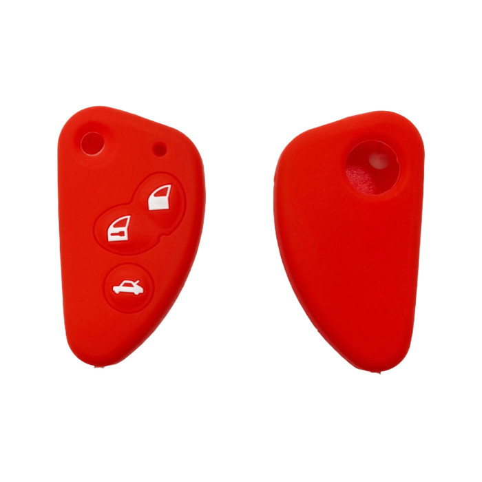 Alfa 3 button silicon key case  （Black）