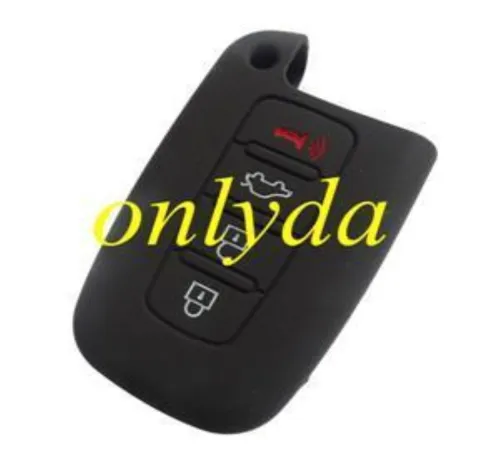 Hyundai 3+1 button silicon case (Black,Blue ,Red. Please choose the color)