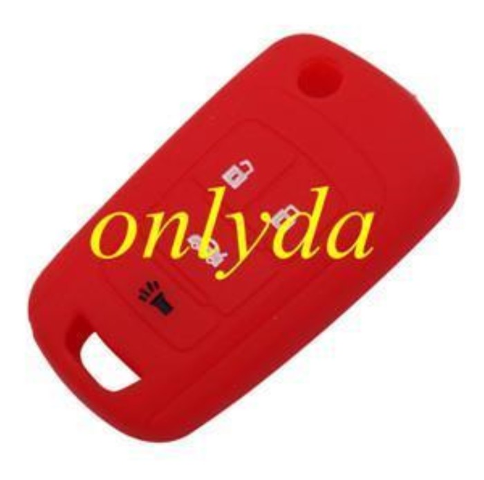 Chevrolet 3+1 button silicon case (Black,Blue ,Red. Please choose the color)