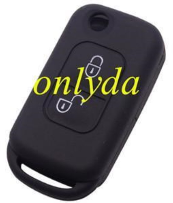 Benz 2 button silicon case (Black,Blue ,Red. Please choose the color)