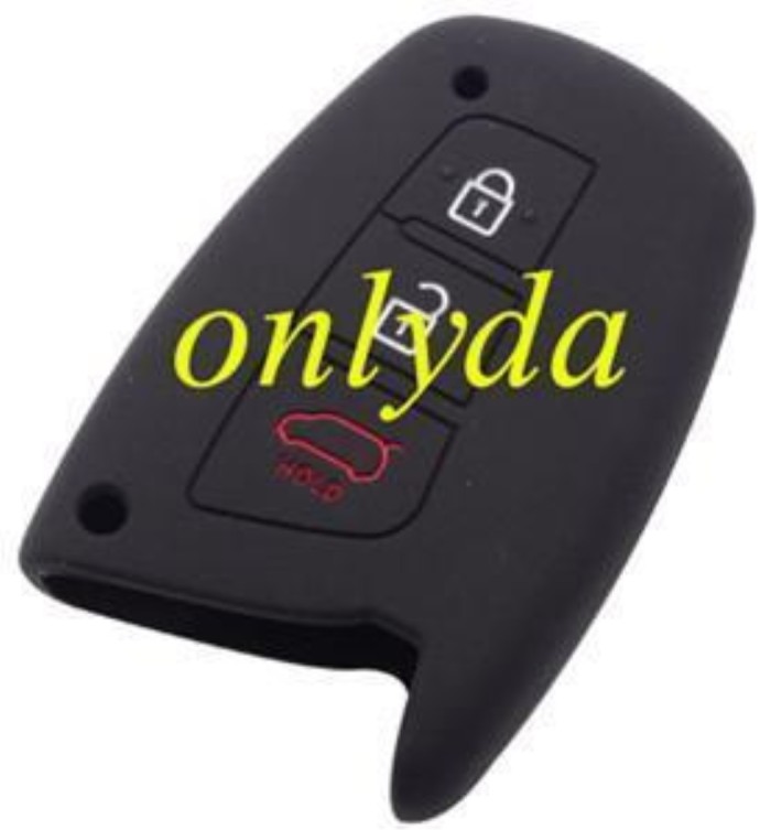 Hyundai 3 button silicon case (Black,Blue ,Red. Please choose the color)