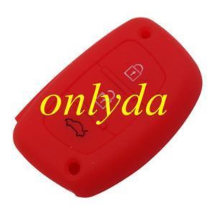 Hyundai 2+1 button silicon case (Black,Blue ,Red. Please choose the color)