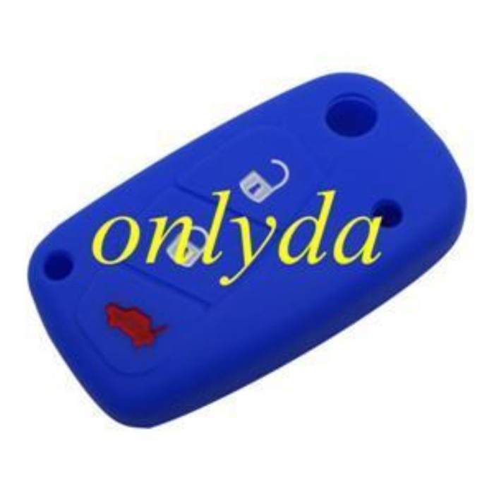 Fiat 3 button silicon case (Black,Blue ,Red. Please choose the color)