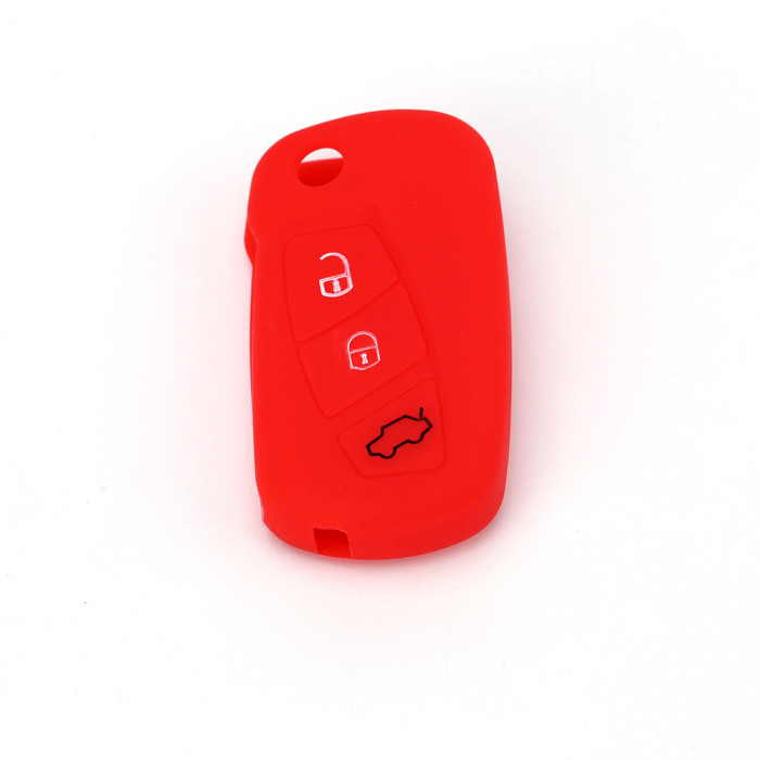 For Ford 2 button remtoe  key silicon case (black)