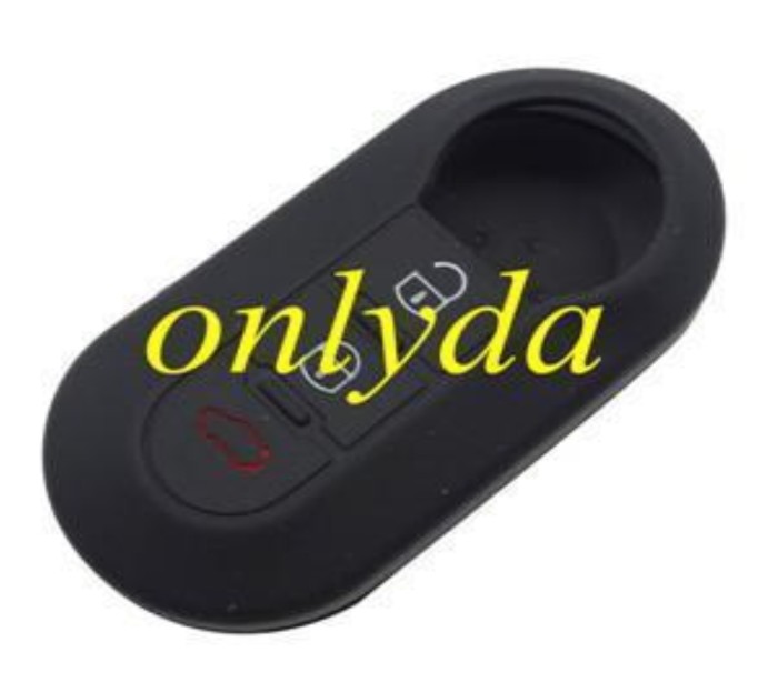 Fiat 3 button silicon case (Black,Blue ,Red. Please choose the color)