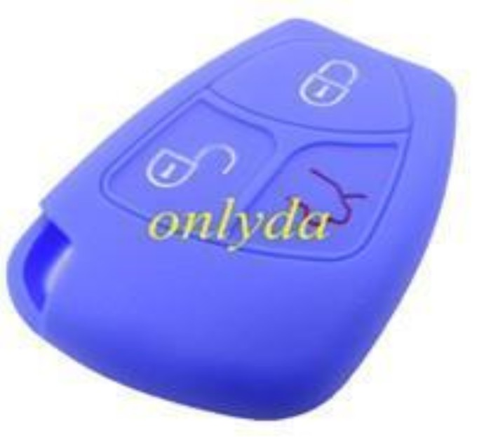 Benz 3 button silicon case (Black,Blue ,Red. Please choose the color)