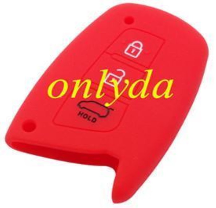 Hyundai 3 button silicon case (Black,Blue ,Red. Please choose the color)