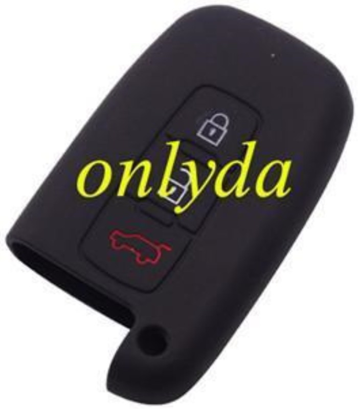 Hyundai 3 button silicon case (Black,Blue ,Red. Please choose the color)