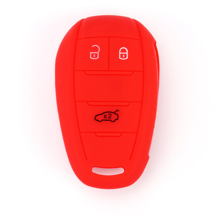 Alfa 3 button silicon key case  （Blue）