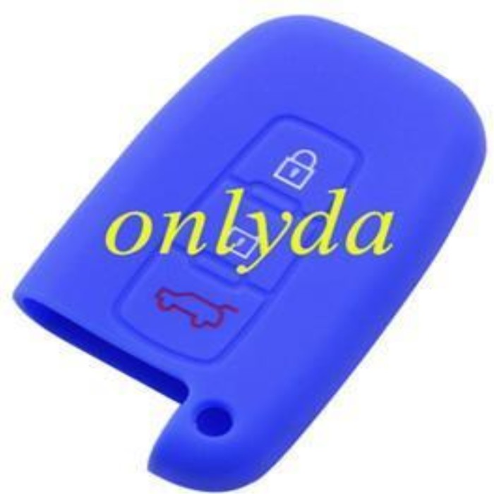 Hyundai 3 button silicon case (Black,Blue ,Red. Please choose the color)