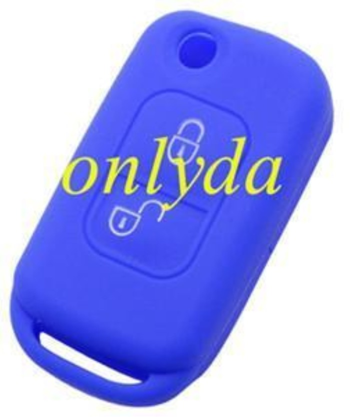 Benz 2 button silicon case (Black,Blue ,Red. Please choose the color)