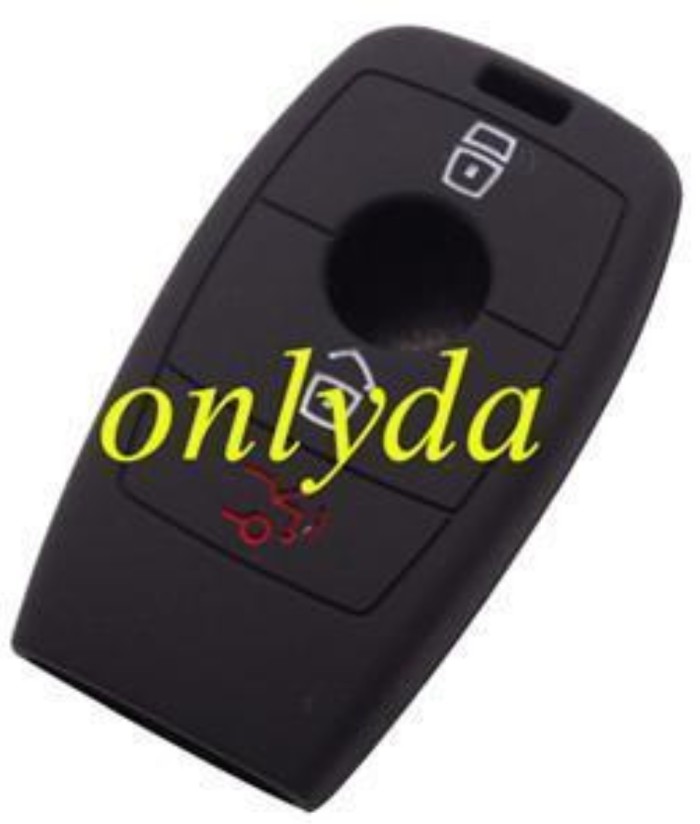 Benz 3 button silicon case (Black,Blue ,Red. Please choose the color)
