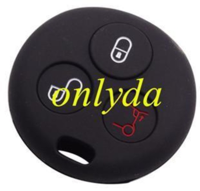 Benz Smart 3  button silicon case (Black,Blue ,Red. Please choose the color)