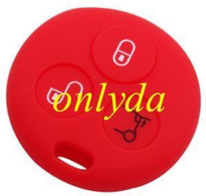 Benz Smart 3  button silicon case (Black,Blue ,Red. Please choose the color)