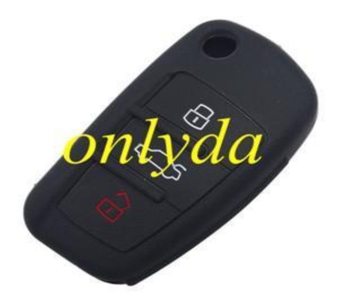 Audi 3 button silicon case (Black,Blue ,Red. Please choose the color)