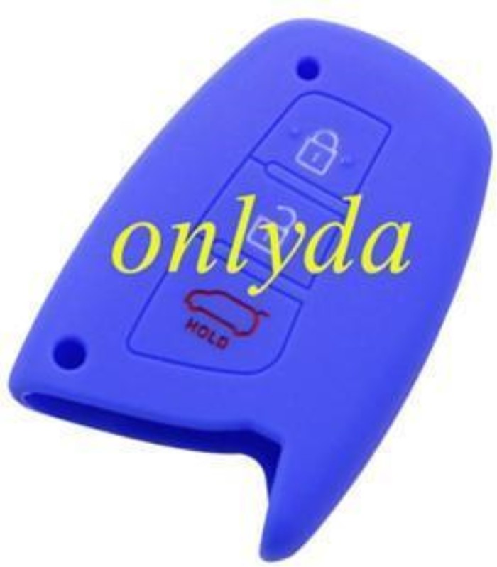 Hyundai 3 button silicon case (Black,Blue ,Red. Please choose the color)