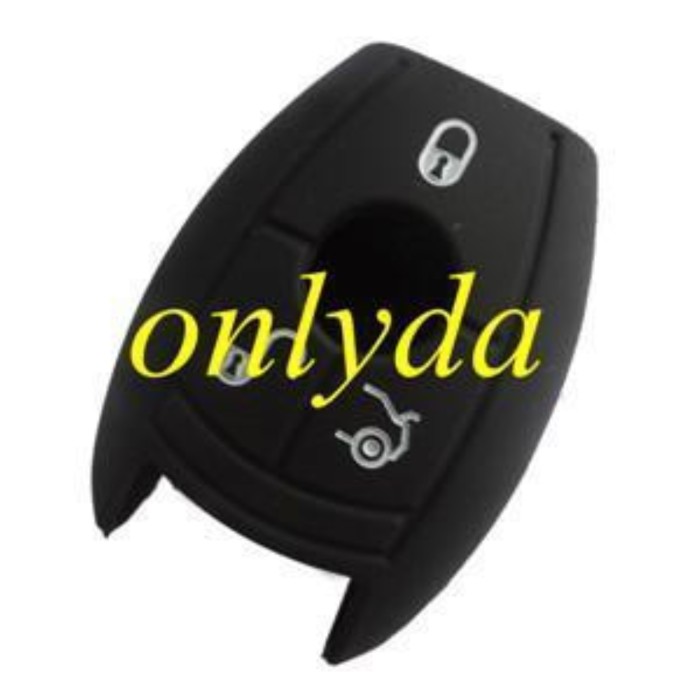 Benz 3 button silicon case (Black,Blue ,Red. Please choose the color)