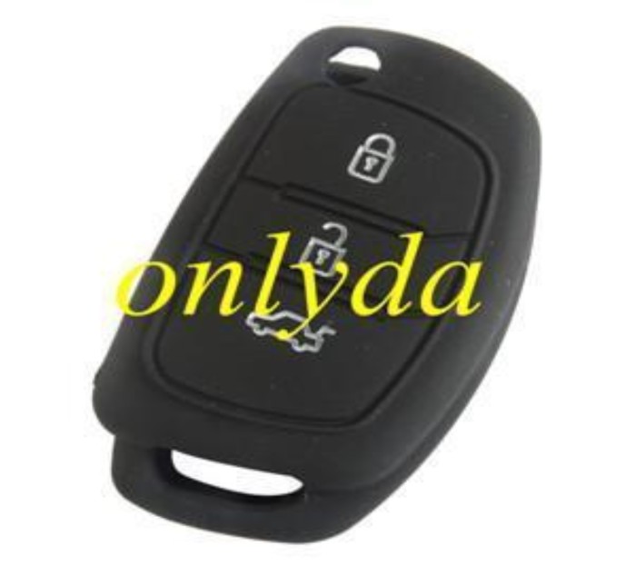 Hyundai 3 button silicon case (Black,Blue ,Red. Please choose the color)