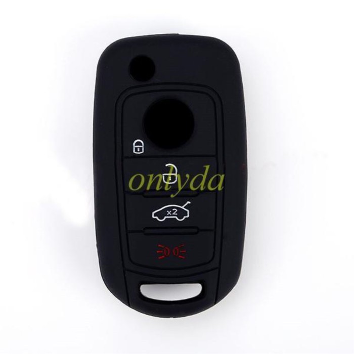 Fiat 3 button silicon case (Black,Blue ,Red. Please choose the color)