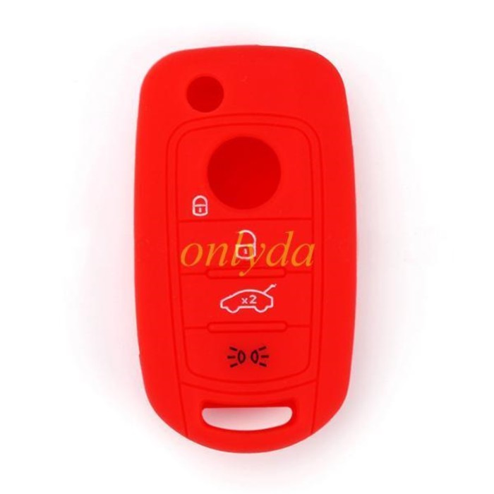 Fiat 3 button silicon case (Black,Blue ,Red. Please choose the color)
