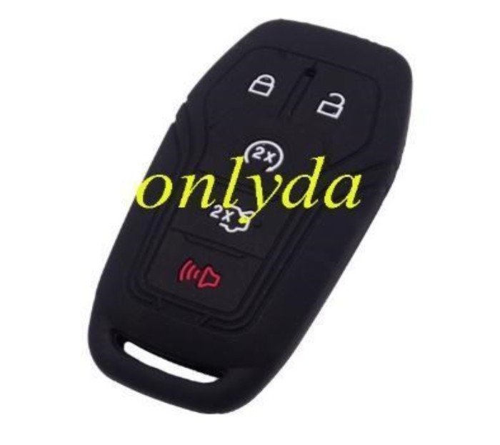 Ford 4+1 button silicon case (Black,Blue ,Red. Please choose the color)