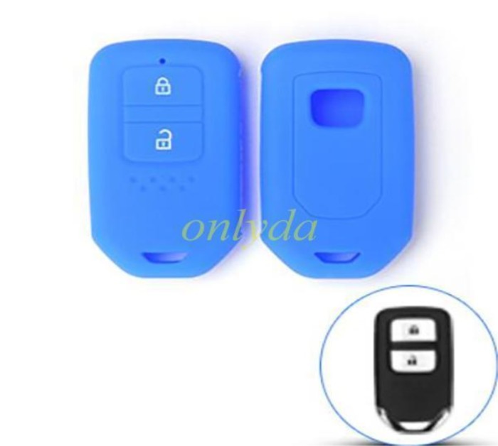 Honda 2 button silicon case (Black,Blue ,Red. Please choose the color)